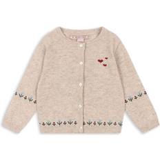 Kofter Konges Sløjd Eli knit cardigan off white melange 12m