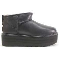 UGG Classic Ultra Mini Platform - Black Leather