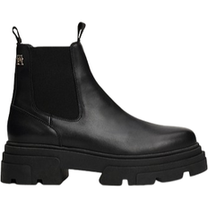 49 ⅓ Chelsea Boots Tommy Hilfiger Leather Contrast Chunky Sole - Black