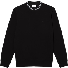 Lacoste Men Sweaters Lacoste Men’s Logo Collar Sweatshirt - Black