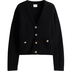 H&M Pocket Detail Cardigan - Black