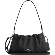 Coach Faye Shoulder Bag With Ruching - Silver/Black