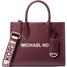 Michael Kors Mirella Small Pebbled Leather Crossbody Bag - Oxblood