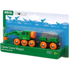 BRIO World Clever Crane Wagon 33698