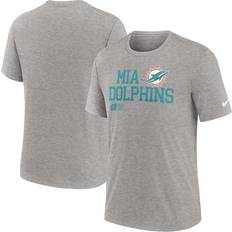 Nike Miami Dolphins Overlap Lockup Tri-Blend T-Shirt