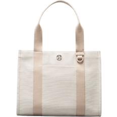 Lululemon Two-Tone Canvas Tote Bag - Mojave Tan/Light Ivory