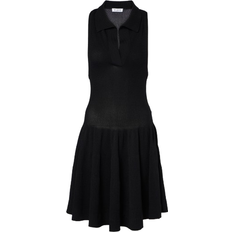 Alaïa Piquet Polo Dress - Noir Alaia