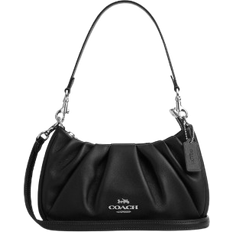 Coach Teri Shoulder Bag With Ruching - Silver/Black