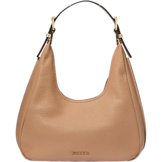 Michael Kors Nolita Small Pebbled Leather Hobo Shoulder Bag - Camel