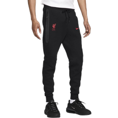 Nike Men's Liverpool FC Tech Fleece Soccer Joggers - Black/Gym Red