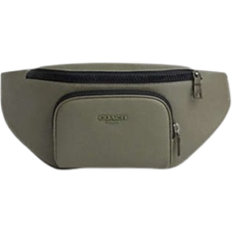 Coach Racer Belt Bag In Smooth Leather - Gunmetal/Military Green