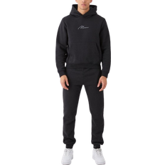 boohooMAN Man Signature Boxy Hooded Tracksuit - Black