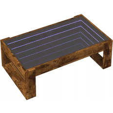 vidaXL Infinity LED Smoked Oak Couchtisch 30x90cm