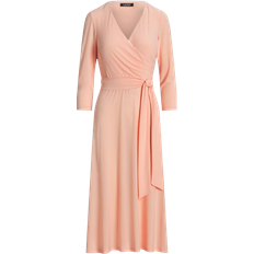 Ralph Lauren Surplice Jersey Dress - Pink Opal