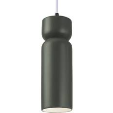 AllModern Rocio Pewter Green Pendant Lamp 3.5"