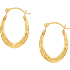 Gold - Women Earrings Macy's Patterned Extra Small Huggie Hoop Earrings - Gold