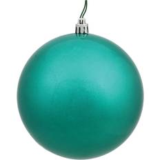 Vickerman Glitter Ball Teal Christmas Tree Ornament 10"