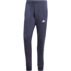 Adidas Essentials Fleece 3 Stripes Tapered Cuff Pants - Legend Ink