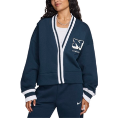 Nike Sportswear Phoenix Fleece Women's Over-Oversized Cardigan - Armory Navy/White