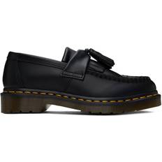 Beste Halbschuhe Dr. Martens Adrian Yellow Stitch Leather Tassel - Black