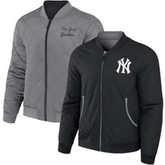 New York Yankees Jackets & Sweaters Men's Darius Rucker Collection by Fanatics Black/Gray New York Yankees Reversible Full-Zip Bomber Jacket