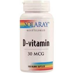 Solaray D-Vitamin 30mcg 100 st