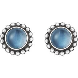 Georg Jensen Moonlight Blossom Earrings - Silver/Moonstone