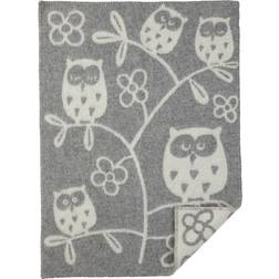 Klippan Yllefabrik Tree Owl Filz Light Grey/White (65x90cm)