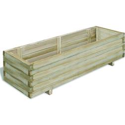 vidaXL Rectangular Wooden Planter