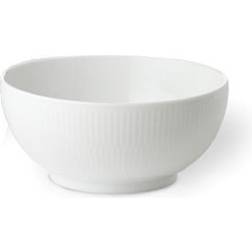 Royal Copenhagen White Fluted Salad Bowl 9.4" 0.819gal