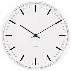 Arne Jacobsen City Hall White Wanduhr 16cm