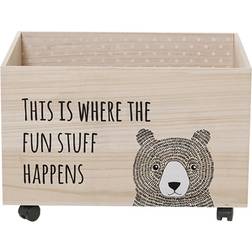 Bloomingville Storage Box with Wheels Bear