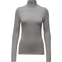 Ichi Mafa Rn Knitted Sweater - Grey Melange