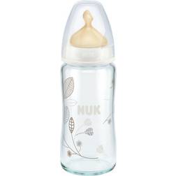 Nuk First Choice Glass Bottle with Size 1 Latex Teat 240ml