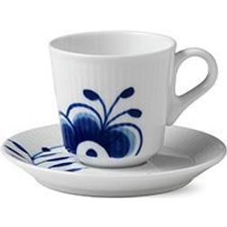 Royal Copenhagen Blue Mega Fluted Kaffekopp 9cl