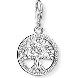 Thomas Sabo Charm Club Tree Charm Pendant - Silver/White