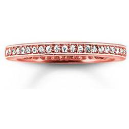 Thomas Sabo Pavé Eternity Ring - Rose Gold/Transparent