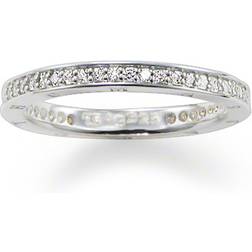 Thomas Sabo Pavé Eternity Ring - Silver/Transparent