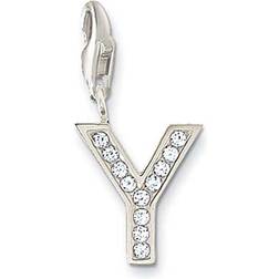 Thomas Sabo Charm Club Letter Y Charm - Silver/White