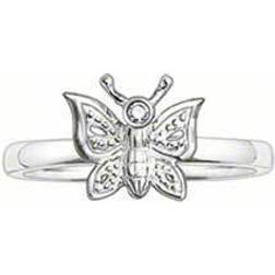 Thomas Sabo Silver Ring - Silver/Diamonds