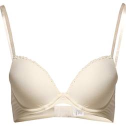 Calvin Klein Seductive Comfort Push-Up Bra - Beige