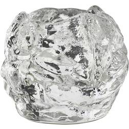 Kosta Boda Snowball S Clear Candle Holder 2.4"