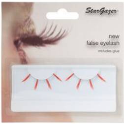 Stargazer Feathered False Eye Lashes #41 Red & Light Blue