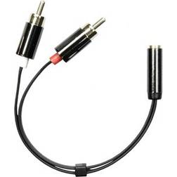 Deltaco 3.5mm - 2RCA M-F 0.1m