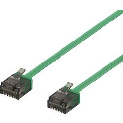 Flat U/UTP Cat6a RJ45 - RJ45 1m