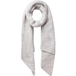 Pieces Soft Knitted Long Scarf - Brown/Moonbeam