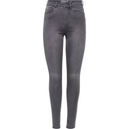 Only Royal High Skinny Fit Jeans - Grey/Medium Grey Denim