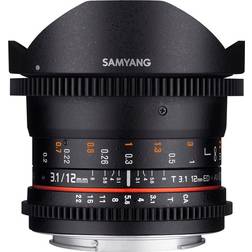 Samyang 12mm T3.1 VDSLR ED AS NCS Fisheye for Canon M