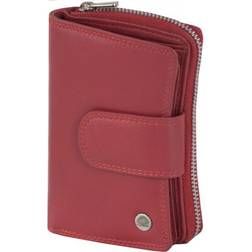 Greenburry Spongy Nappa Leather Wallet - Red