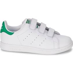 Adidas Kid's Stan Smith Strap - Footwear White/Green/Green